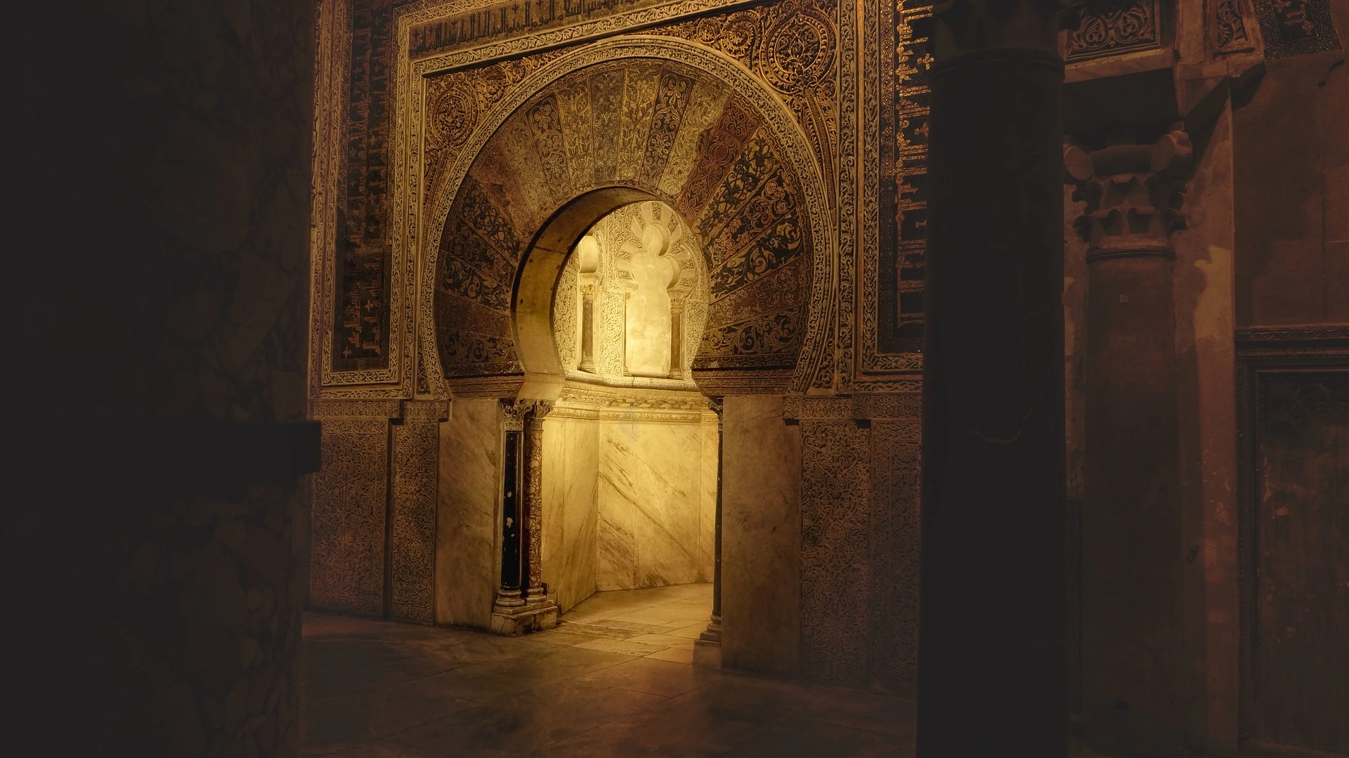 A rocketship in space.